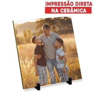 Azulejo Personalizado  10 x 10 Cerâmica  4x0 Frente Colorida Sublimação  