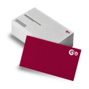Cartão de Visita Couche 300g 9x5 4x0 Fosco Corte Reto 